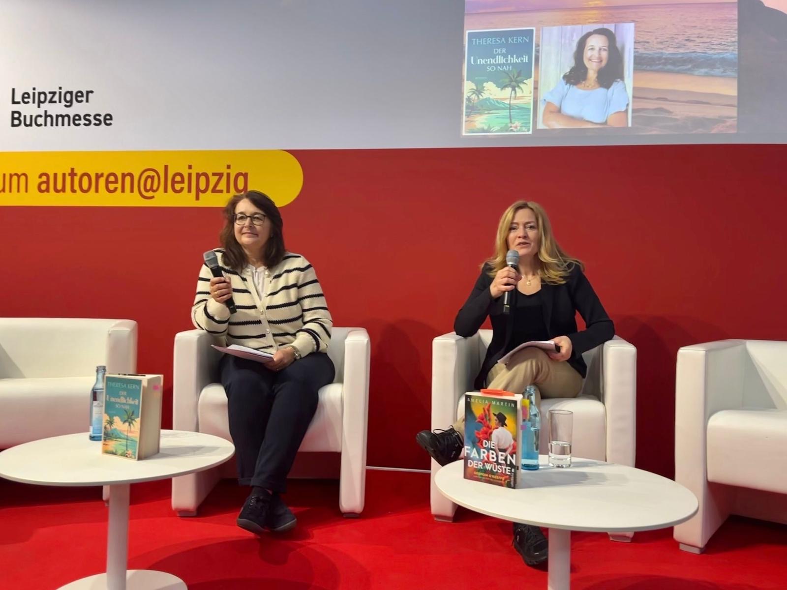 Constanze Wilken und Rena Fischer Buchmesse Leipzig